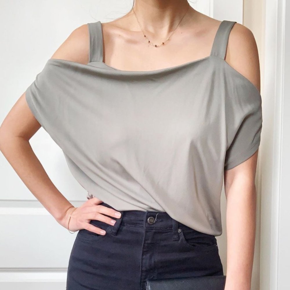 Babaton by Aritzia Cold Shoulder Blouse